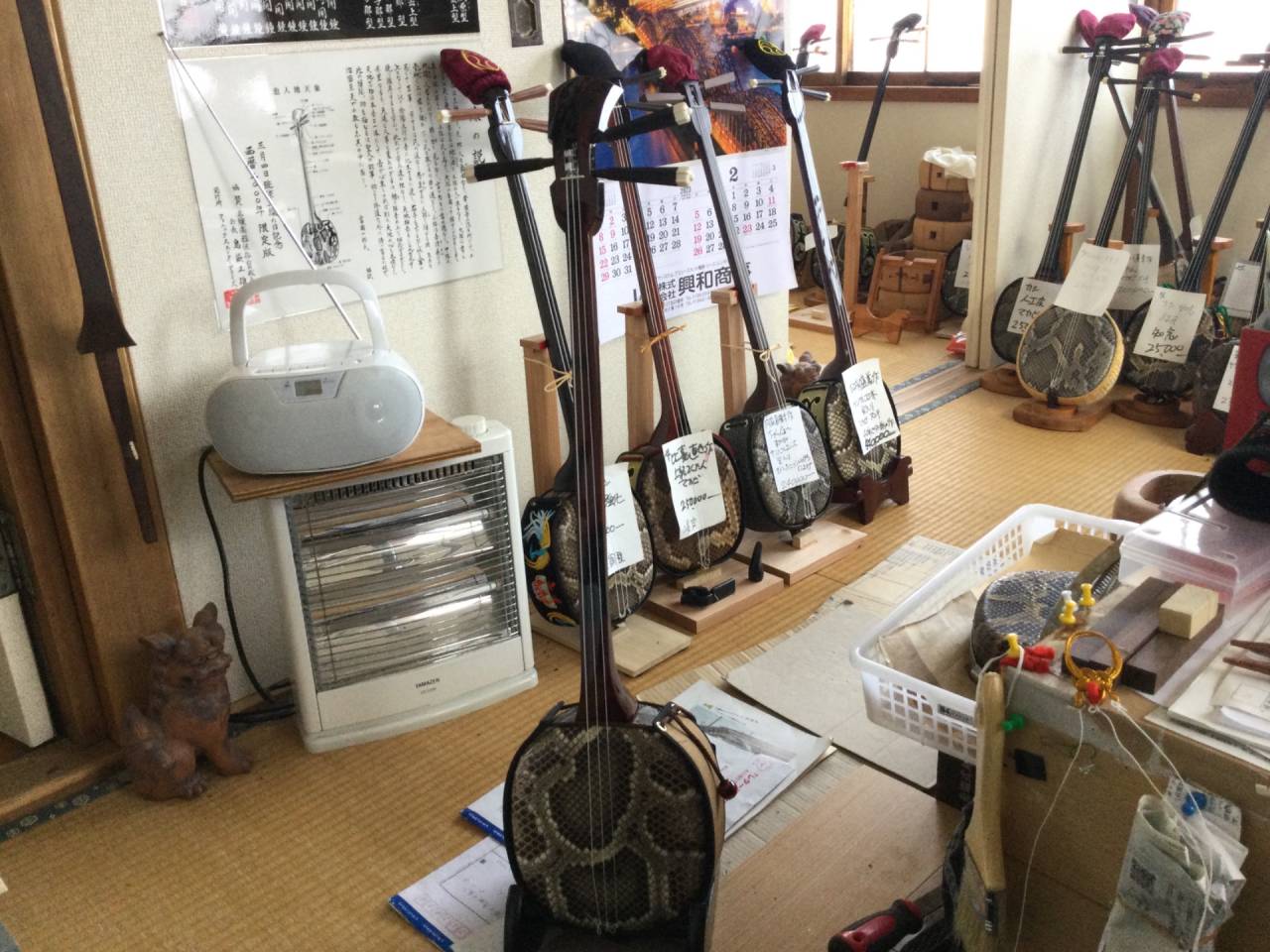 北海道釧路:三線-えぞ三弦製作販売クオレ三線工房えぞ三弦　　上等三線